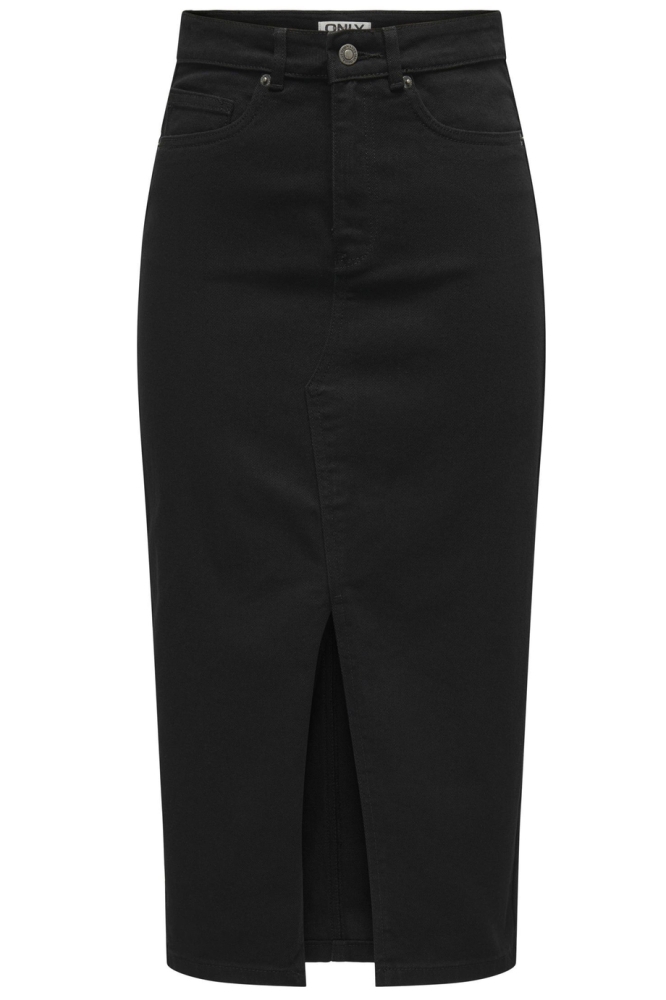 ONLSIRI FRONT SLIT SKIRT DNM GUA NO 15324365 BLACK DENIM